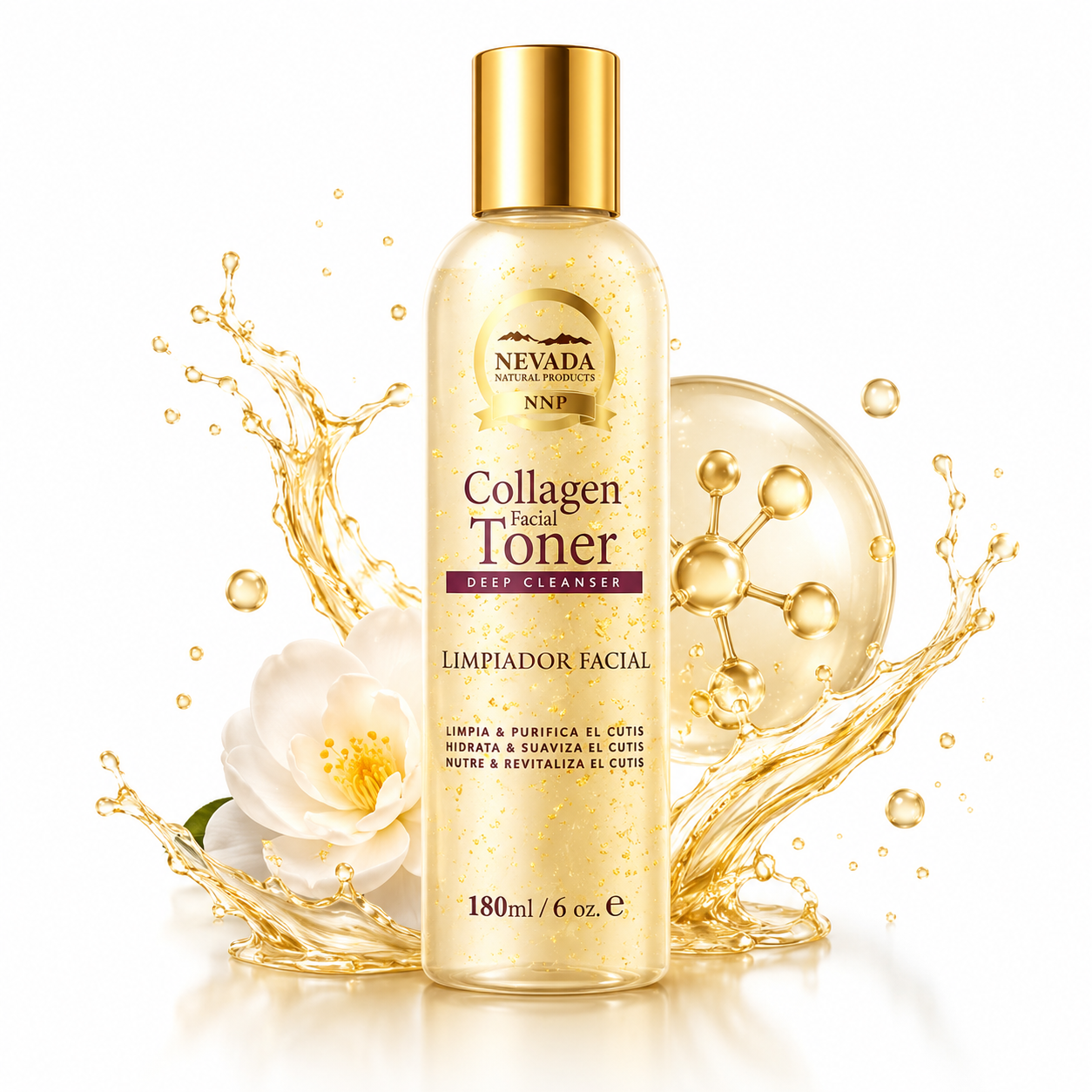 CollagenPure™ | Tónico Facial de Colágeno 180 ml