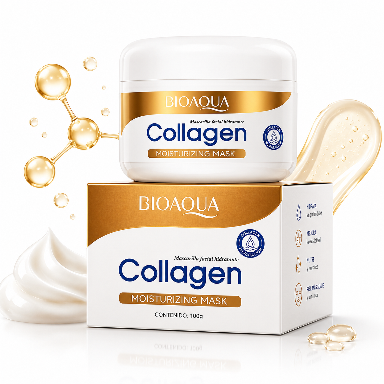 CollagenSkin Pro™ | Mascarilla Facial de Colágeno BIOAQUA