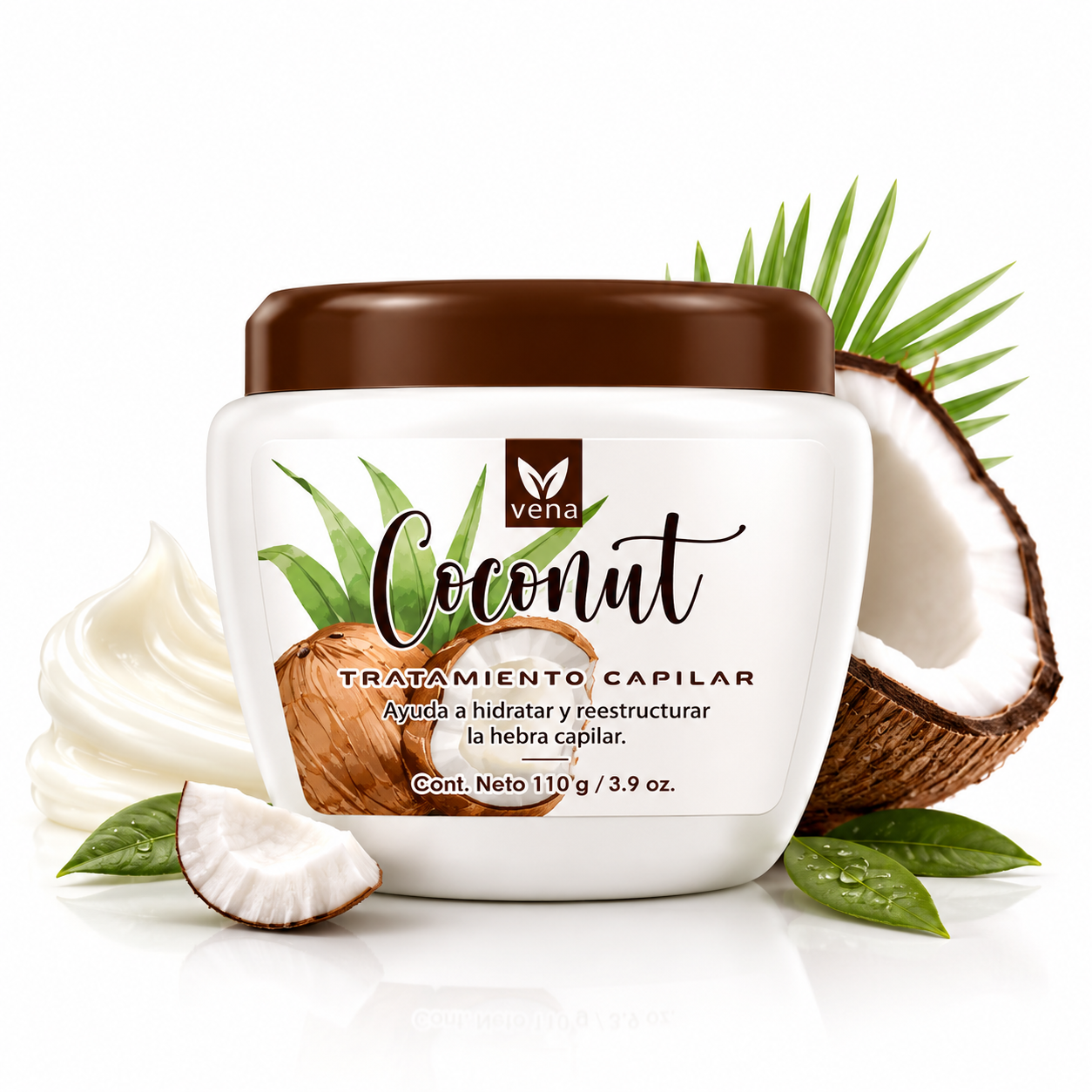 CocoRepair Pro™ | Crema de Tratamiento Capilar con Coco 110 g